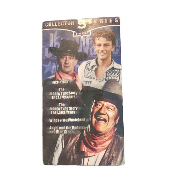 John Wayne - American Hero of the Movies (VHS, 2002, 5-Tape Set)-New Sealed - Picture 3 of 6